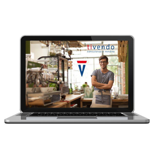 Tivendo.it notebook con immagine attività locale sito web